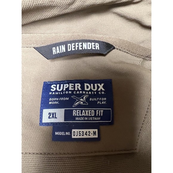 Carhartt Rain Defender Super Dux Softshell Jacket Brown Men’s Size XXL - Picture 9 of 12